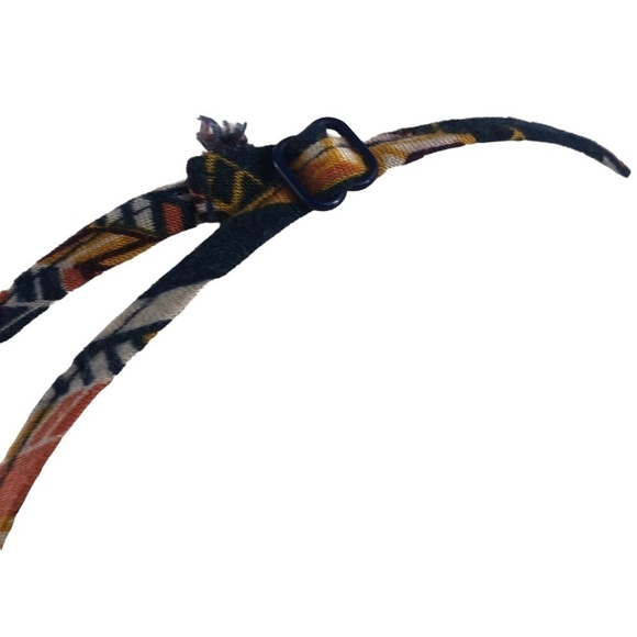 Hype Maxi Dress Women XL Blue Orange Boho Racerback - Picture 5 of 8